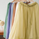 
Zimu cotton and linen summer suit, double-layer skirt, loose temperament, versatile solid color mid-length skirt, 9276 green L (recommended 100-130 Jin [Jin equals 0.5 kg])