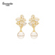 Eternelle French eternal original design four-season flower earrings design niche light luxury earrings women's earrings