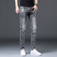 Diotu Autumn New Men's Jeans Light Luxury Brand Trendy Brand Pantalon Slim Ajustement Slim Pantalon Fashion Pantalon Men de mode Pantalon FRENDY Youth Tendy Heavy and Fasha