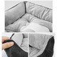 Long Xiao Pet Doghouse Cat Doghouse Pet Bed Comfortable and Breathable Four Seasons Universal Teddy Large Dog Small Dog Medium Dog Mat Gray Small 60*45*15 Recommended 15 Jin [Jin equals 0.5 kg]