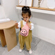 Talentierter Kinder Rucksack im Freien kleine Brusttasche Mode Crossbody Bag Junge und Mädchen trendige Tasche süßes Smiley Gesicht Mini kleiner Dinosaurier Gelb gelb