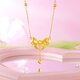 Saturday Fortune Gold Necklace Women's Bow Pure Gold Pendant Birthday Gift Price A0612627 Approximately 5.17g40+5cm
