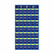 Dongzhidiandi class workplace mobile phone storage bag hanging bag company door wall hanging wall storage bag for students' mobile phones in class blue and yellow mobile phone hanging bag-12 grids