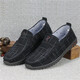 
Hongxingxiang old Beijing cloth shoes men's singles shoes spring and autumn breathable casual shoes soft sole non-slip beef tendon sole driving shoes beans shoes 698 men's gray singles 44