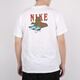 Nike (Nike) Nuevo estilo de ejercicio de ejercicios para hombres Camiseta de manga corta de cuello corto impreso impreso