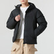 Adidas down jacket men's clothing 2025 spring new warm sports and casual 600 poncho bread jacket hooded down jacket JV6187 L