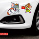PS Cat and Mouse Cartoon Stickers Capuple Decoration Stratches and Imperproof Car Autocollants Creative Modification Door Stickers Cat and Mouse B Model / Ty826 Nouveau