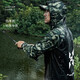 HISTAR fishing raincoat special waterproof ultra-thin breathable full-body rainstorm-proof thickened long lure raincoat fishing equipment four-season sleeved hooded fishing raincoat - Camouflage Green XL [recommended 165-180cm 65-85kg]