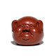 Fuyaji tea pet ornaments Yixing original mineral purple sand handmade piglet tea play handle piece Dahongpao style