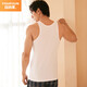 Yiershuang 50 count Pima cotton 100% cotton vest men's base sports bra sleeveless T-shirt fitness undershirt