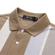 
Seven Wolf Short Sleeve T-shirt Men's Mercerized Cotton POLO Base Shirt Men's Summer Pure Cotton Vertical Stripe Short T Men's Fashion Top 701 (Khaki)-Pure Cotton 175/92A (XL)