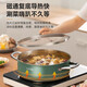 SUPOR hot pot stainless steel household thickened clear soup pot induction cooker gas open flame universal pot 28cm-304 stainless steel hot pot tea white 28cm