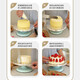 Fengshang cake turntable household decorating turntable turntable aluminum alloy 8 inches commercial rotating baking mold anti-slip cake turntable 25cm sky blue