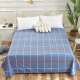 Arctic velvet mat sheet single piece coarse cloth quilt sheet washable foldable double bed sheet plaid blue 230*250cm1.5/1.8m bed