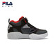 Fila Shoes para niños zapatos casuales para niños Nuevo estilo de zapatillas de tablero clásicas de los niños de la altura media zapatilla de zapatillas negras/sombra gris-bd tamaño 37/longitud interior 23.5cm