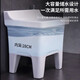 Shantou Lincun Ceramic Mop Pool Balcony Mop Pool Large Square Mop Basin Desktop Control Automatic Drainer Mop Pool Desktop Control 40cm Flat Mouth + Integrated Molding