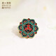 Dunhuang Academy Caijing Badge Brooch Museum Cultural and Creative Gifts Chinese Style Birthday Gift Clothing Accessories for Girlfriend Tang Liuhe Lotus Seat