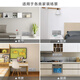 Schneider Electric staggered five-hole socket type 86 household concealed wall power switch socket panel Haocheng mist gray