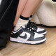 Nike NIKE sports shoes for women cushioning DUNK LOW sports shoes spring and summer black and white panda CW1590-100 39