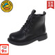 Gduck Kids Little Yellow Duck Girls Martin Boots 2024 Весна и осенние ботинки детские детские ботинки в британском стиле зима плюс флино два хлопковых коротких черных (сетчатых) размера 30