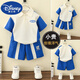 Disney (Disney) Kinderbekleidung Jungen Sommerset 2024 neuer Stil Stilvoller Baby Sommer Kurzarm Kleidung Kinder Sommer Polo Shirt Trendy Navy Blue 100 cm