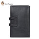 Hush Puppies key bag men's key bag key chain multi-functional top layer cowhide large capacity storage bag card bag two-in-one black