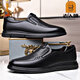 Alte Herrenschuhe Herbst Herbst Dicke Sohle Männergeschäft lässige Lederschuhe Herren atmungsbezogene weiche Sohle mittlere und ältere Vaters Schuhe A898 Brown A83898 Brown 44