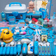 Shule Toy Children's Set Girls Play House Doctor Toy Play Stethoscope Nurse Injection Baby Medical Kit [Blue] 41-piece Storage Box Set
