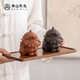 Mr. Nanshan tea set accessories household kung fu tea set purple clay ornaments creative tea table tea play lion awakening tea pet lion awakening tea pet_red clay gift box