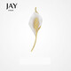 Jay's smooth sailing brooch, high-end women's pin accessories, birthday gift for elder mother and mother-in-law, silver