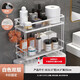 LeCali toilet rack above the toilet bathroom bathroom rack water tank rack without punching toilet paper towel storage rack double-layer white toilet rack