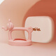 Meriel original imported Meriel infant teether stick platinum silicone soothing molar stick bite bite anti-eating hand yellow elephant-teether storage box style