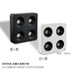 Renjuyi custom built-in ultra-thin gem lamp home living room four-head spotlight anti-glare main lamp square double-head bean gland lamp single-head white and black 12W9898 low 3000K warm light Laifude power supply