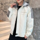 NASAPONY official brand jacket men's spring and autumn jacket men's loose hooded top men's autumn and winter baseball uniform work clothes 9902 no velvet #off-white (jacket) XL (too small, recommended 112-127Jin [Jin equals 0.5 kg])