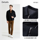 EMZ Ordos [Wool Cashmere] Early Autumn Sheep Wool Jacket Warm and Wrinkle-Free Business Casual Zipper Jacket