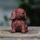Yuehu Mingqing Yixing purple sand tea pet cute dog ornaments handmade can raise tea tray accessories tea play hair pulling and wealth making puppy