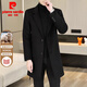 Pierre cardinal laine pour hommes veste en laine double face d'oie en velours intérieure en laine intérieure en laine de laine moelleuse à moyenne longueur et tricot hivernal noir [9917 GOOSE VELVET LOBER INTÉRIEURE LOBE] 170/84A [M-120Jin [Jin est égal à 0,5 kg]]]