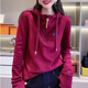 冠军吉祥美国重磅时尚紫色卫衣拉链外套女春秋休闲上衣秋冬加绒加厚 常规 紫色 1047 M