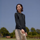 AIGLE艾高卫衣户外运动保暖经典圆领女士上衣 黑色 BH673 36 (160/84A)