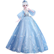 McGonagall children's toys girls dress up doll gift box set dolls play house toys Princess Aisha's birthday gift ice princess [winkle music + 228 pieces set] Children's Day gift