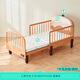 LINSY KIDS Lin's children's bed solid wood retractable crib guardrails detachable splicing bed folding pull-out bed household small bed 1.14~2.0m retractable bed