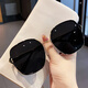 Mijilin 2022 new style sunglasses for women, sun protection, slimming, large frame, fashionable Korean version, Internet celebrity, same style, versatile sunglasses, transparent pink, glasses + mirror box + mirror cloth