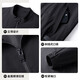 Shanshan Shanshan Dads Geburtstagsgeschenkjacke Herren Frühling vielseitig windprofessioneller Ständer Kragenjacke Casual Herrenjacke Top Black M / [Vorgeschlagen 105-115jin [Jin gleich 0,5 kg]]