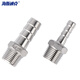 Hasdick 304 stainless steel pagoda connector hexagonal leather pipe connector hose connector 1*25mm