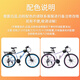 Phoenix Mountain Bike Adult Men's and Women's Internal Cross-Country Competition Youth Sports Aluminum Alloy Bicycle Ares Thickened Steel Frame Spoke Wheel White Orange 26 Inch Suitable for 155-185cm 27 Speed