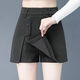 Gtyuwvg Shorts de cintura alta para mujeres Falda de ropa exterior suelta Falta de dos piezas Falta de dos piezas y otoño 2023 Nuevo estilo Slim y de moda pantalones para mujeres Pantalones Khaki 7027 Single Size S 95 Jin [Jin equivale a 0.5 kg] por debajo