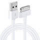 快狗 苹果4s充电线iPhone4四手机数据线ipad2/3老平板iPod老款宽口A1395一代A1416 A1430 A1396 A1219 苹果宽口老款数据线