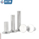 Guwanji GB869 Aluminium Contrège tête rivet frappant à cône plat tête solide rivet signe des signes de tête de tête M3X8 (500 pièces)
