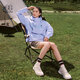 KOLON SPORT [Same Model in Celebrity] KOLON Outdoor Neutral Camping TRIWIND Windproof Sunscreen Jacket LUJK4MT722-LB Light Blue M