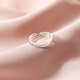 Lotus 925 silver ring women's tail ring little finger fashion personality simple trendy little finger single index finger small size - recommended tail ring wearing - open